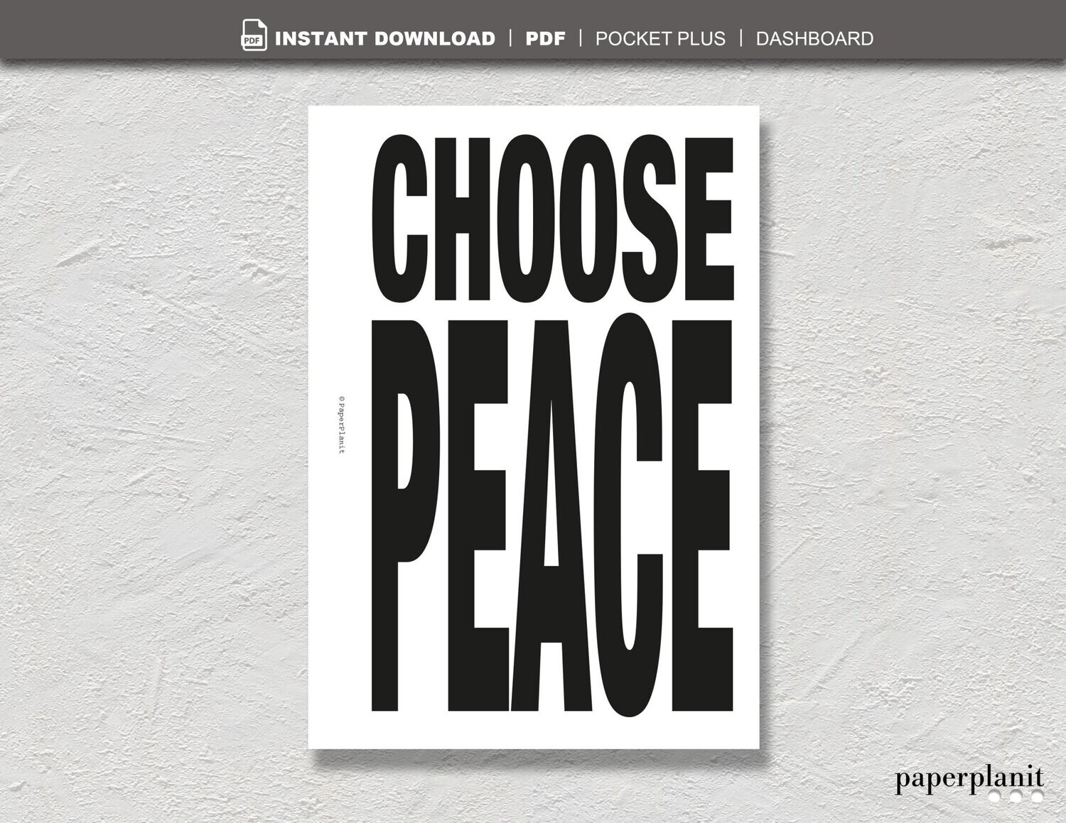 Dashboard Choose Peace Pocket Plus