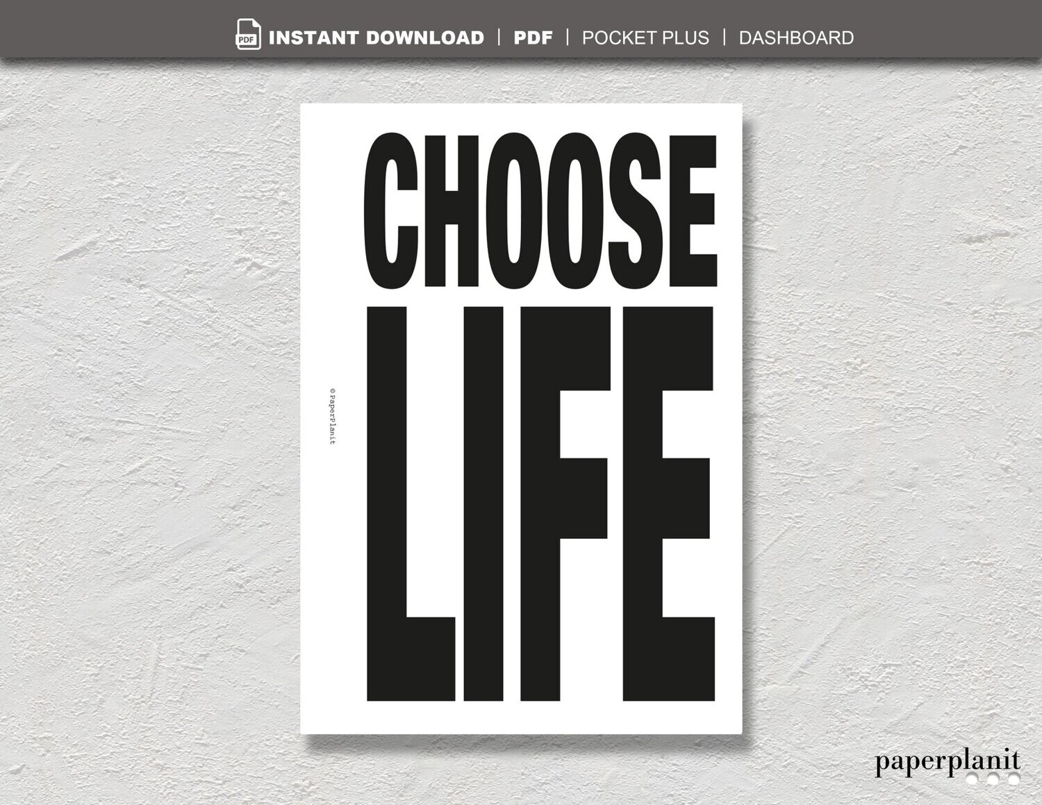 Dashboard Choose Life Pocket Plus