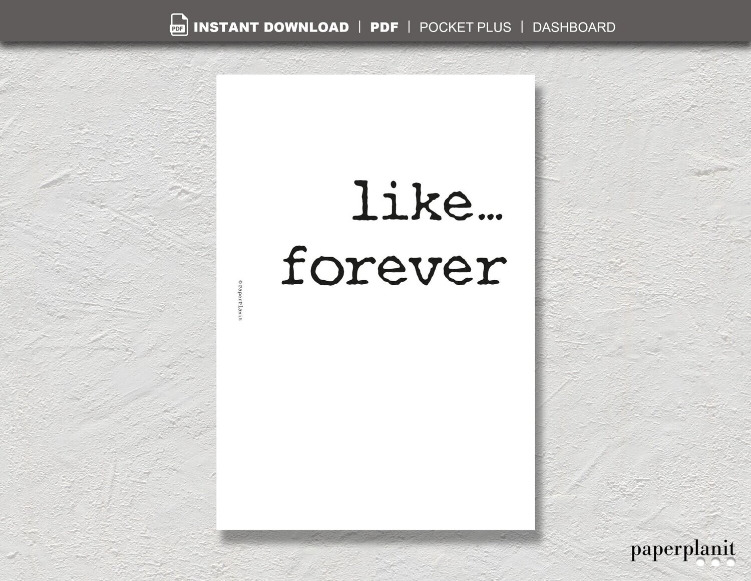 Dashboard Like… forever Pocket Plus