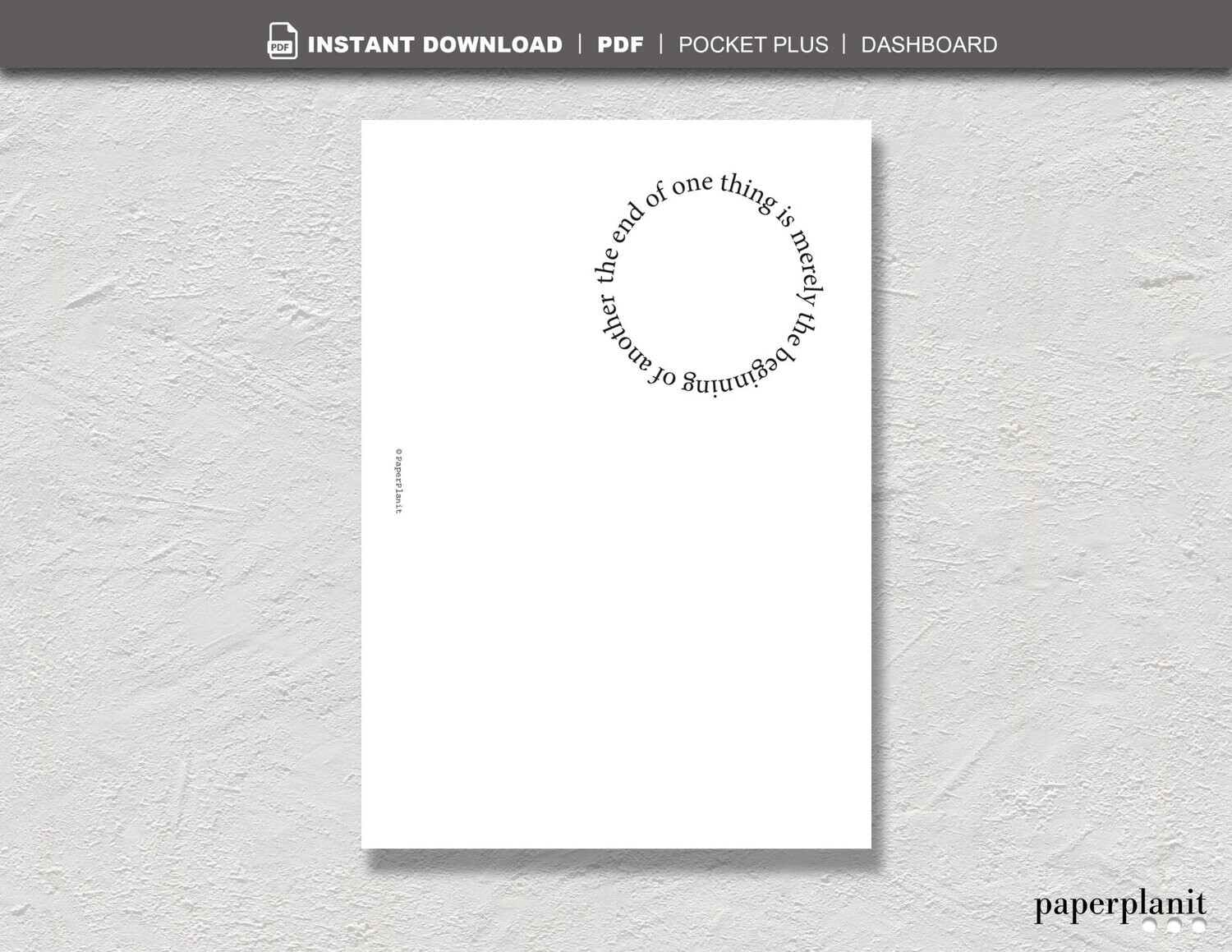 Dashboard The end of one thing Pocket Plus