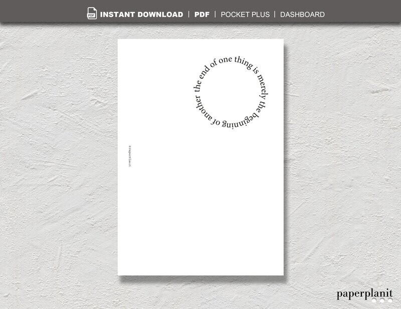 Dashboard The end of one thing Pocket Plus