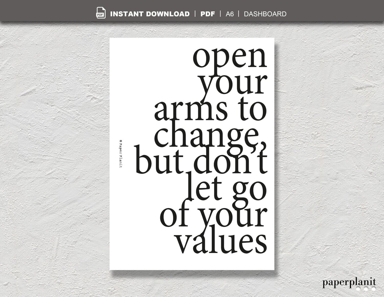 Dashboard Open your arms to change A6