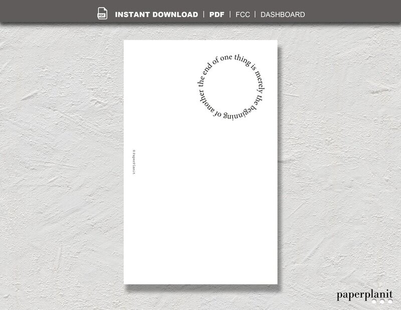 Dashboard The end of one thing FCC