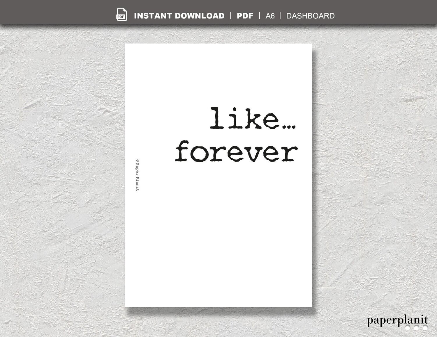 Dashboard Like… forever A6