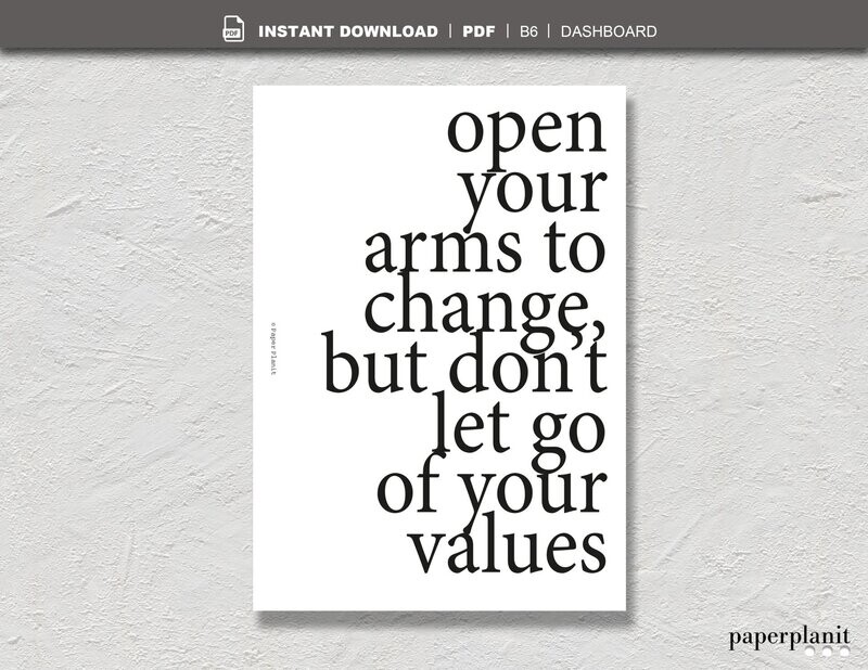 Dashboard Open your arms to change B6