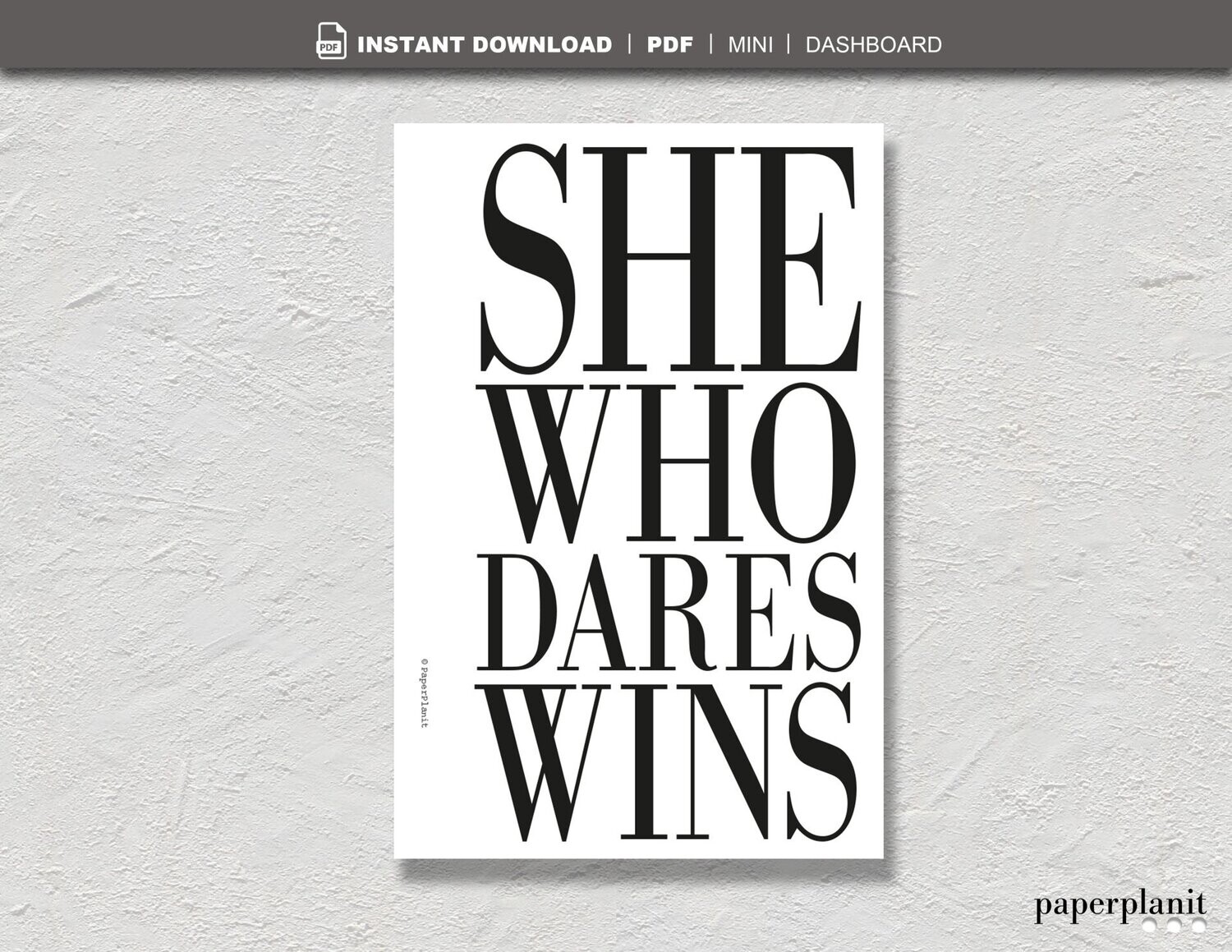 Dashboard She who dares wins Mini