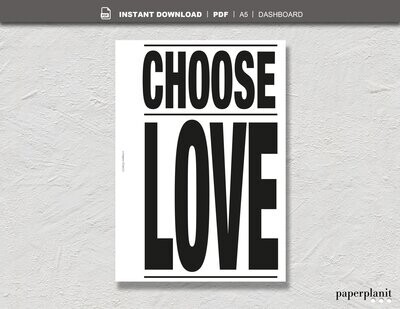 Dashboard Choose Love A5 Dashboard Choose Love A5
