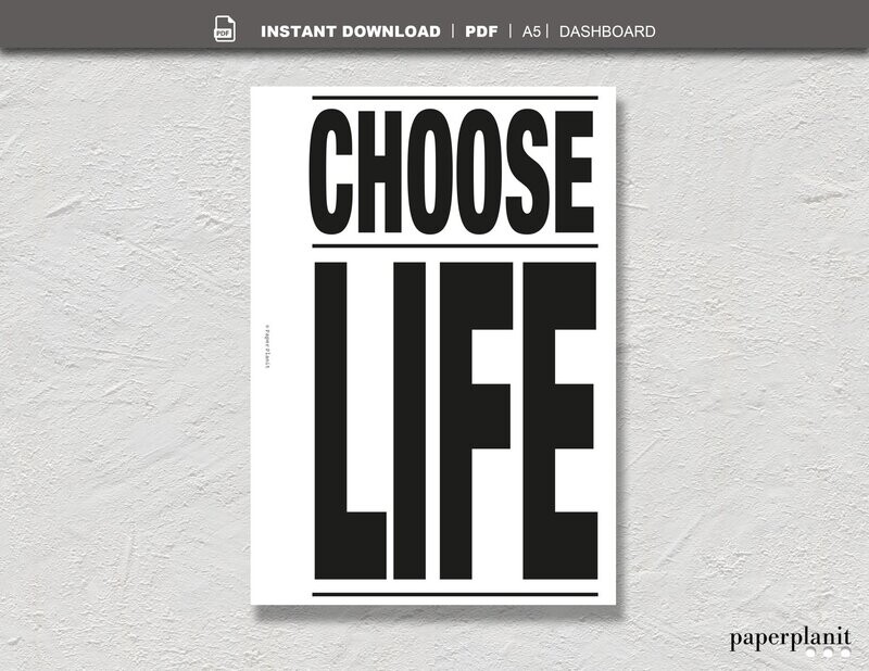 Dashboard Choose Life A5
