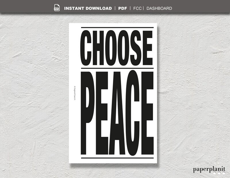 Dashboard Choose Peace FCC