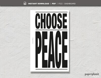 Dashboard Choose Peace FCC