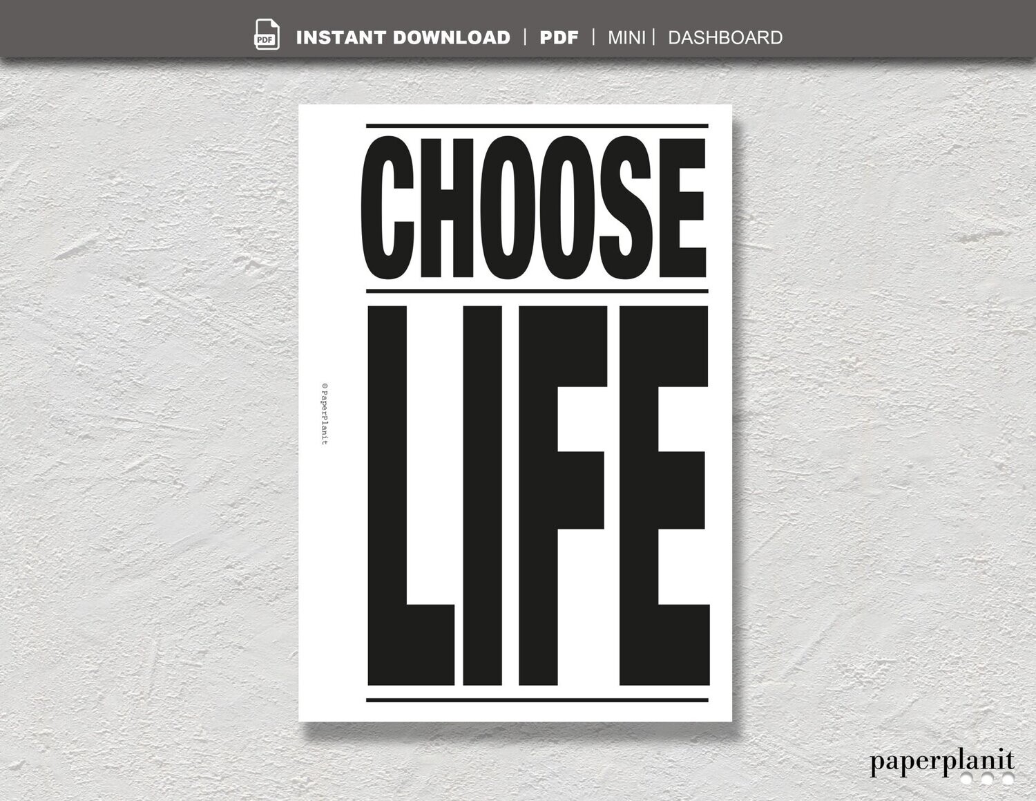 Dashboard Choose Life Mini