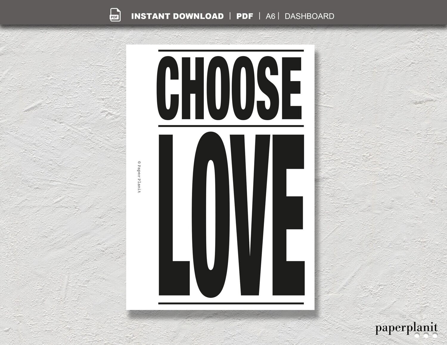 Dashboard Choose Love A6