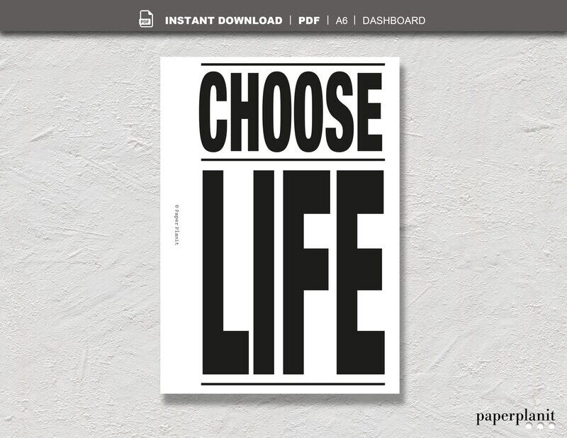 Dashboard Choose Life A6