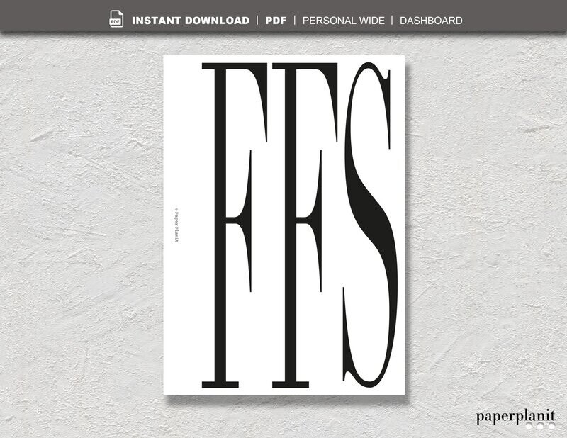 Dashboard FFS Personal Wide