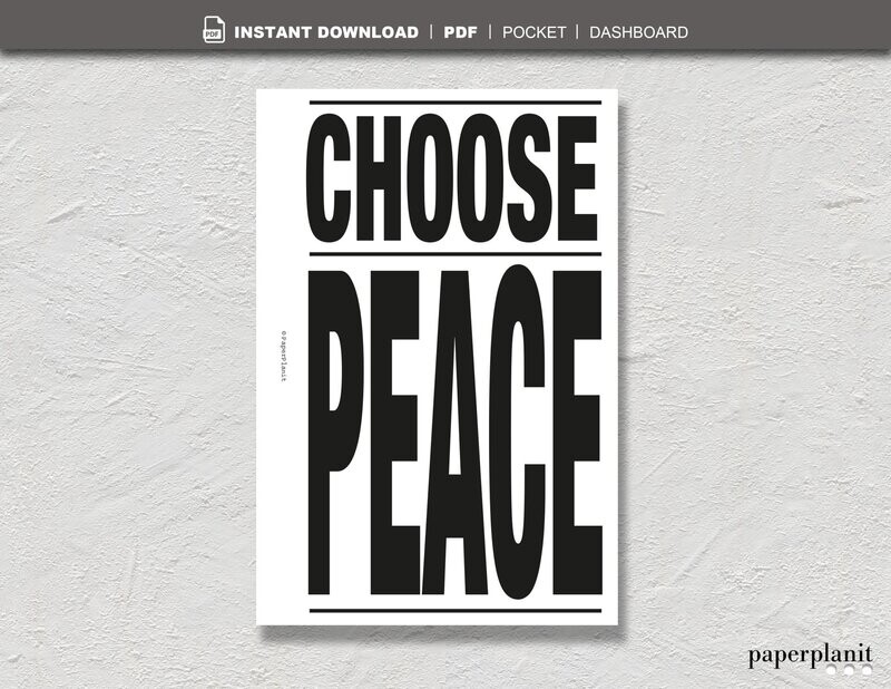 Dashboard Choose Peace Pocket
