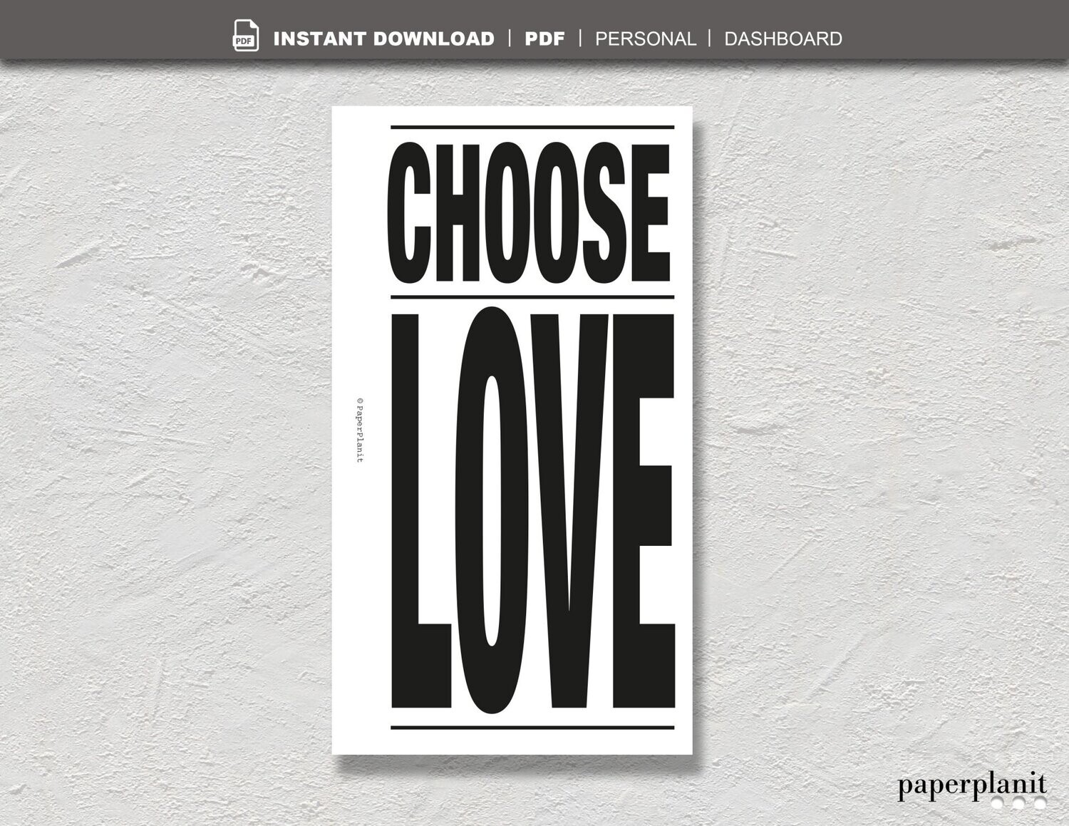 Dashboard Choose Love Personal