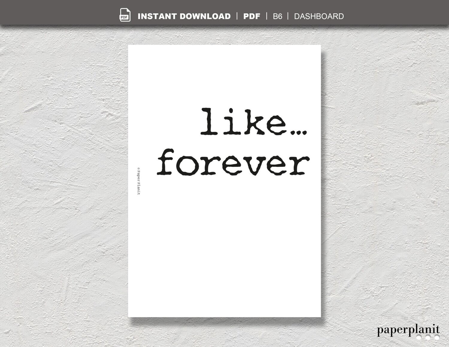 Dashboard Like…forever A5