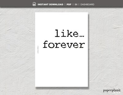 Dashboard Like…forever A5 Dashboard Like…forever A5