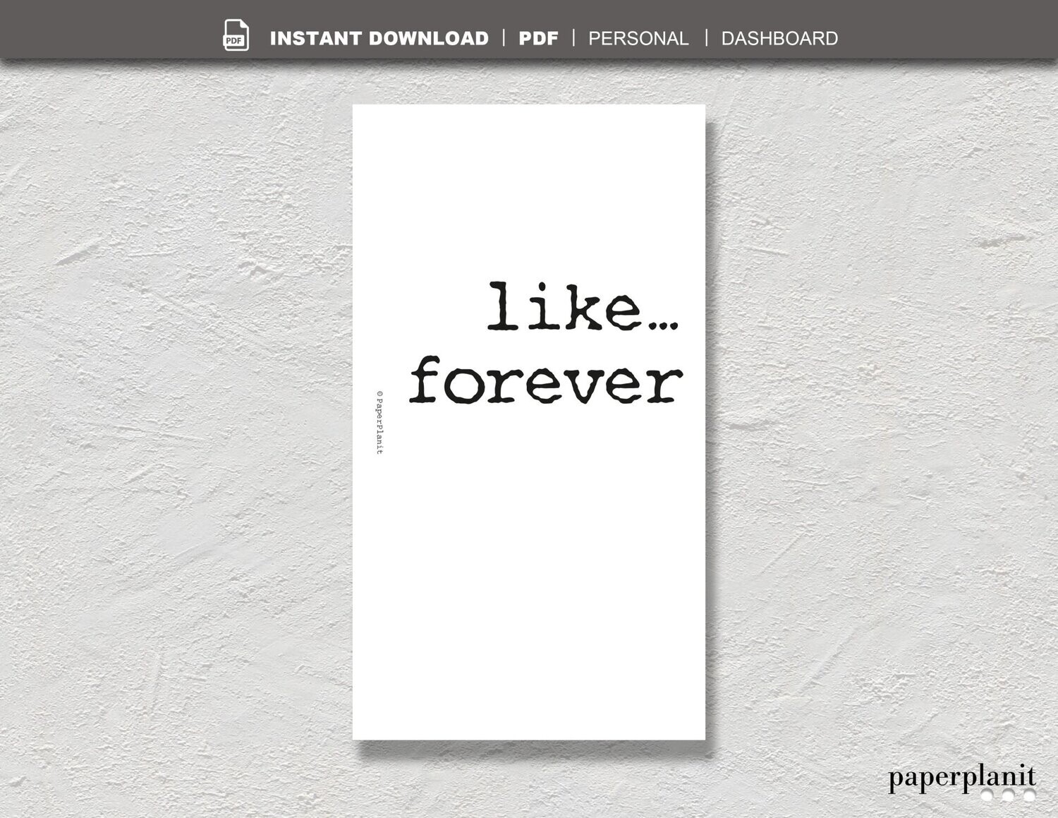 Dashboard Like… forever Personal