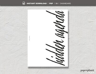 Dashboard Hidden Agenda B6