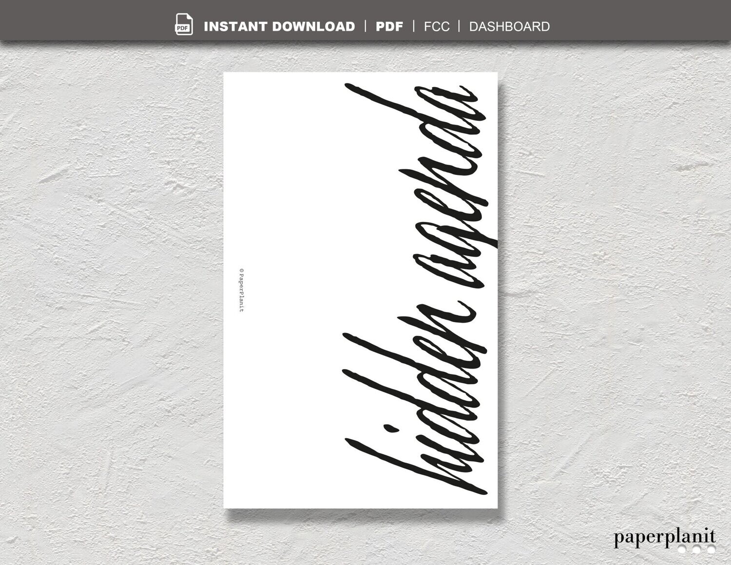 Dashboard Hidden Agenda FCC