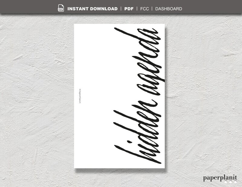 Dashboard Hidden Agenda FCC