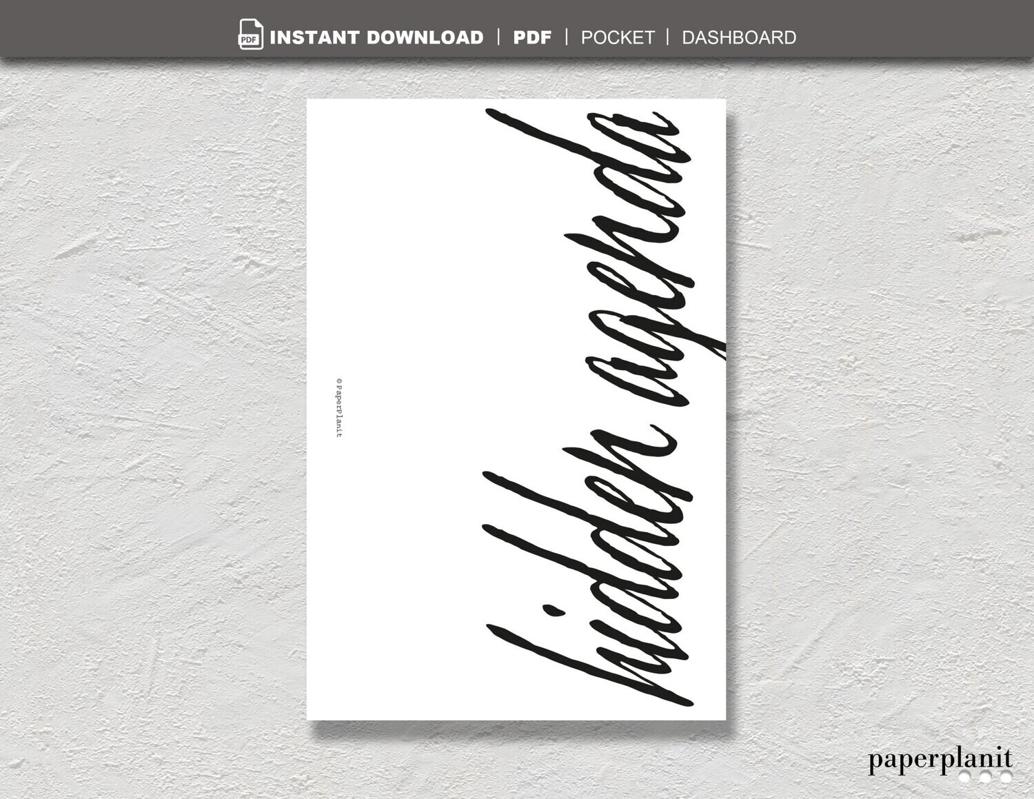 Dashboard Hidden Agenda Pocket