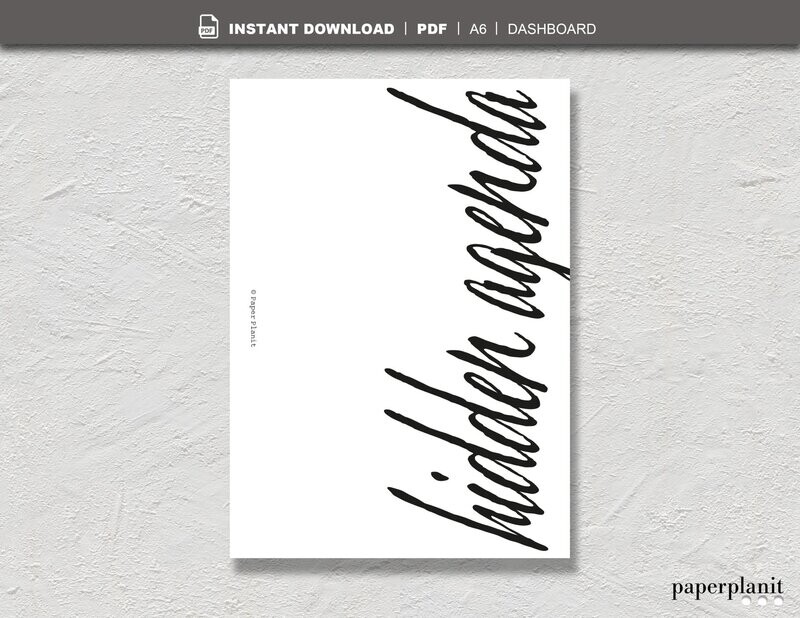 Dashboard Hidden Agenda A6