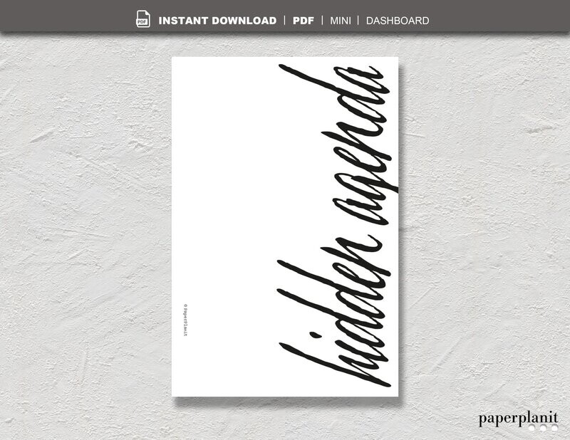 Dashboard Hidden Agenda Mini