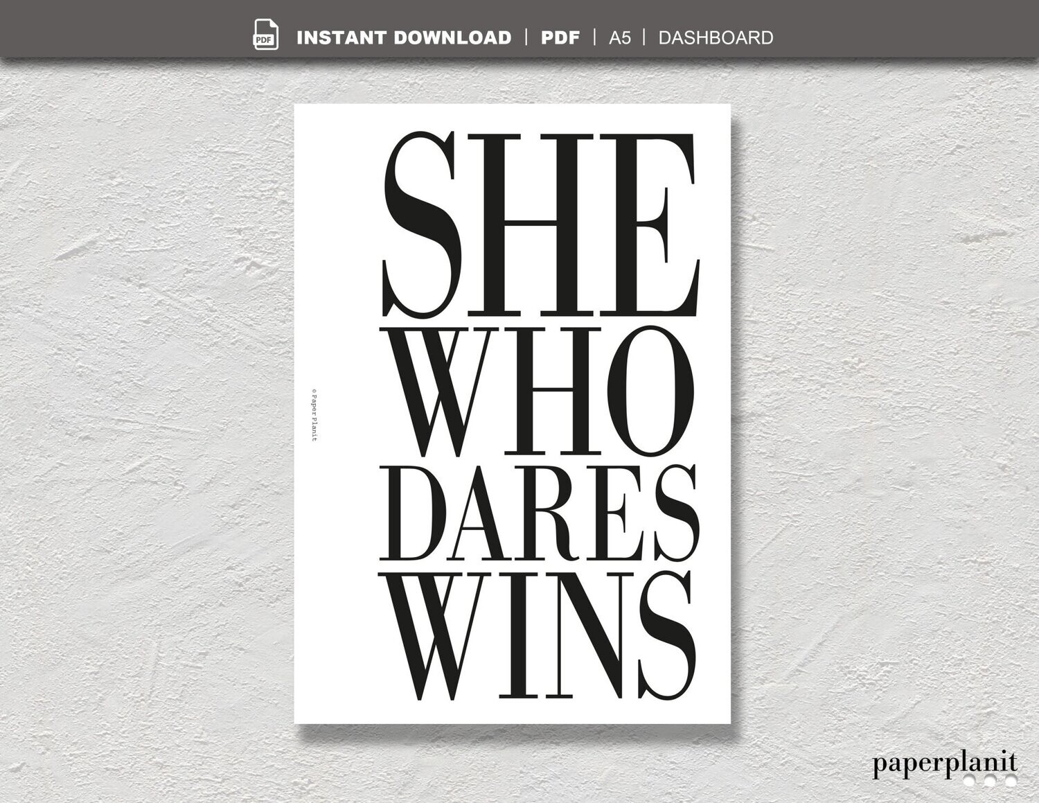 Dashboard She Who Dares A5