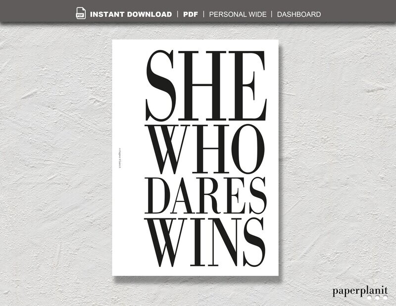Dashboard She Who Dares Personal Wide