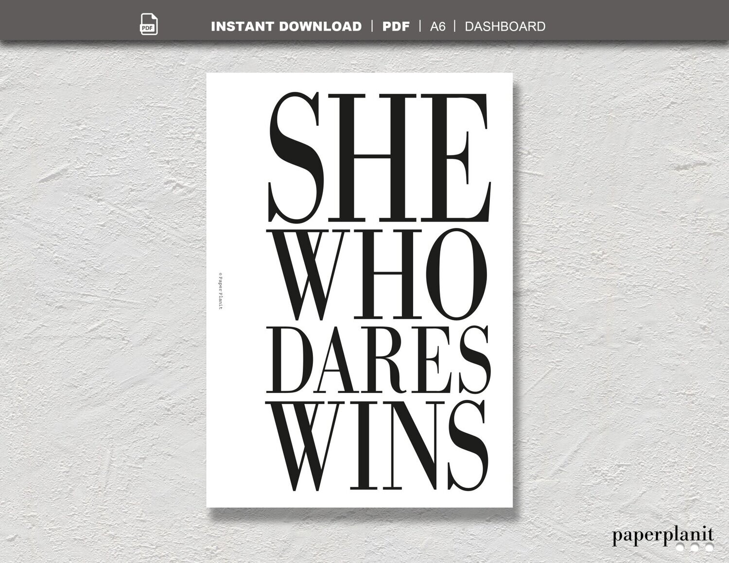 Dashboard She Who Dares A6