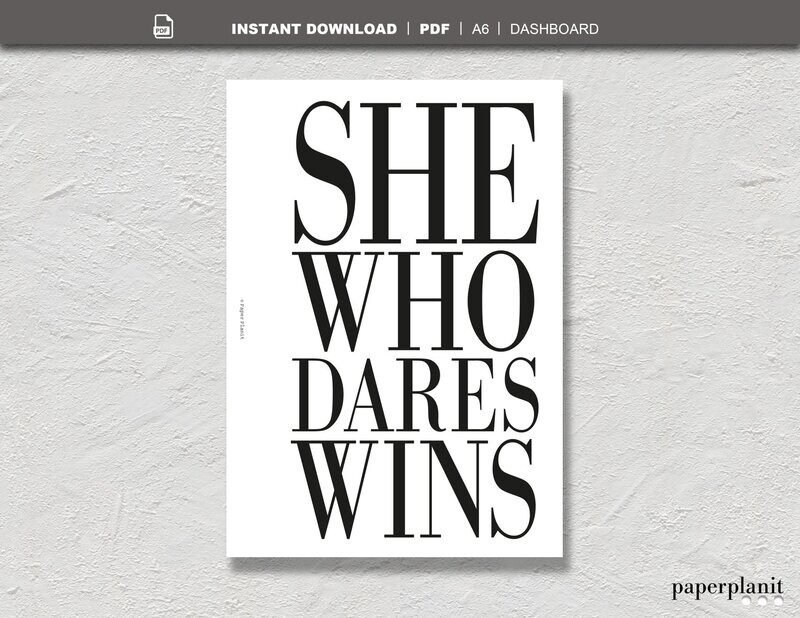Dashboard She Who Dares A6