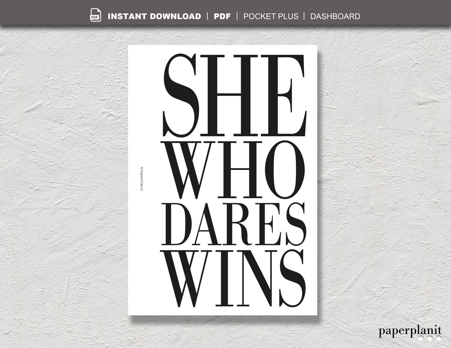 Dashboard She Who Dares Pocket Plus