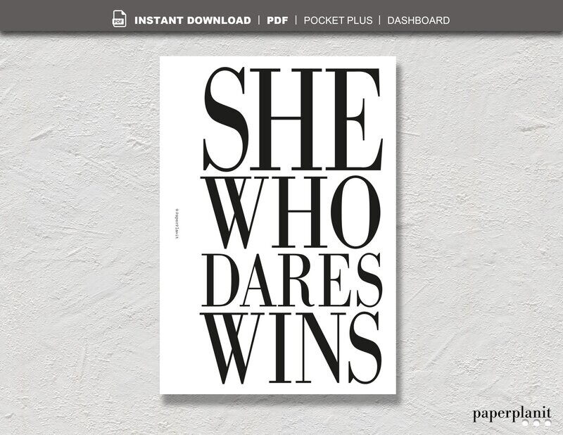 Dashboard She Who Dares Pocket Plus