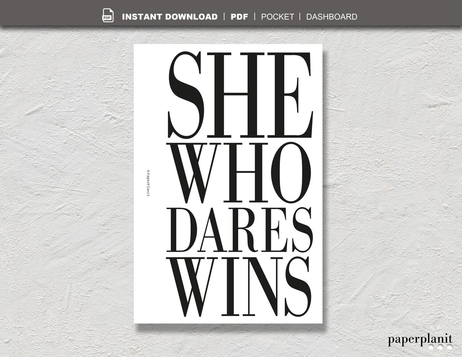 Dashboard She Who Dares Pocket