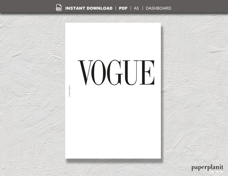 Dashboard Vogue A5