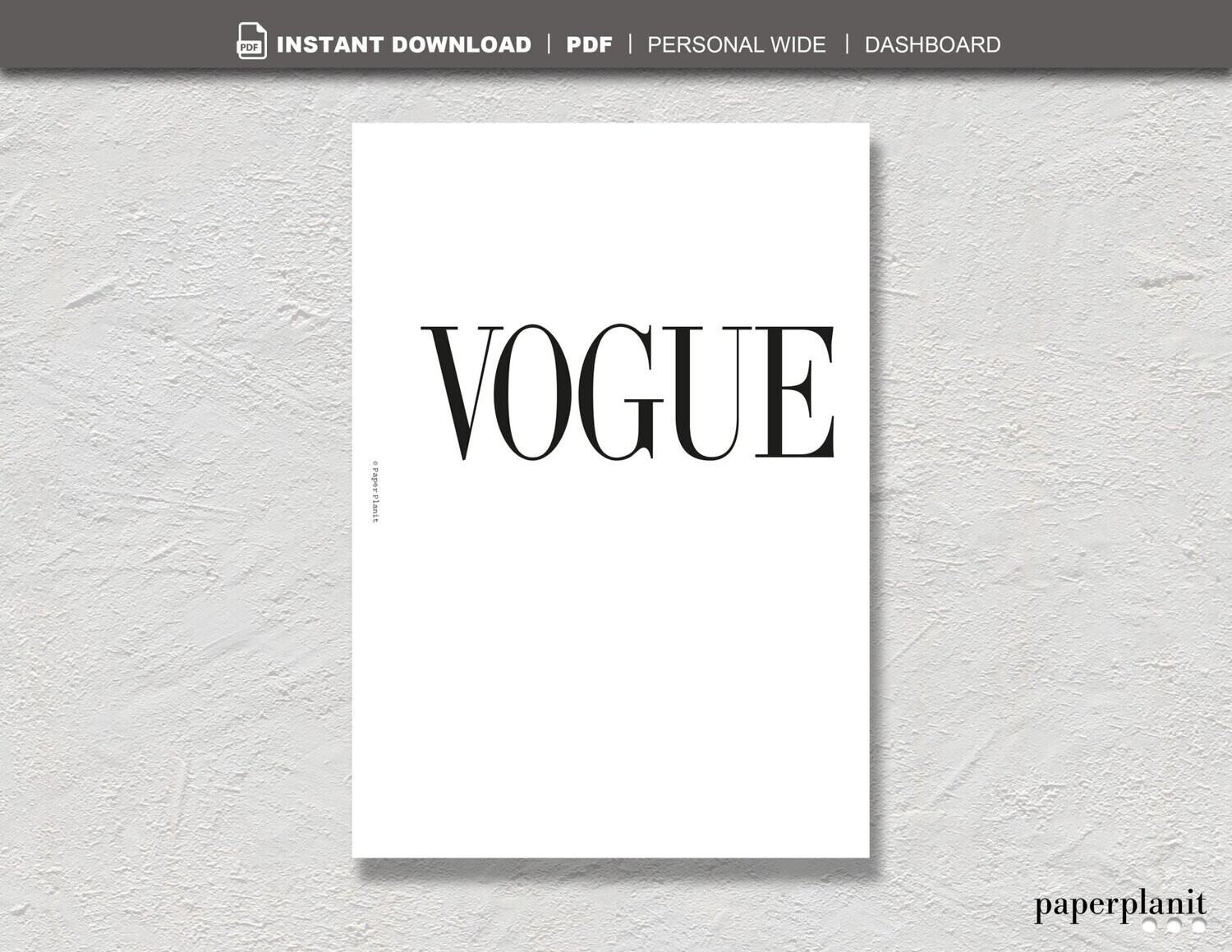 Dashboard Vogue Personal Wide