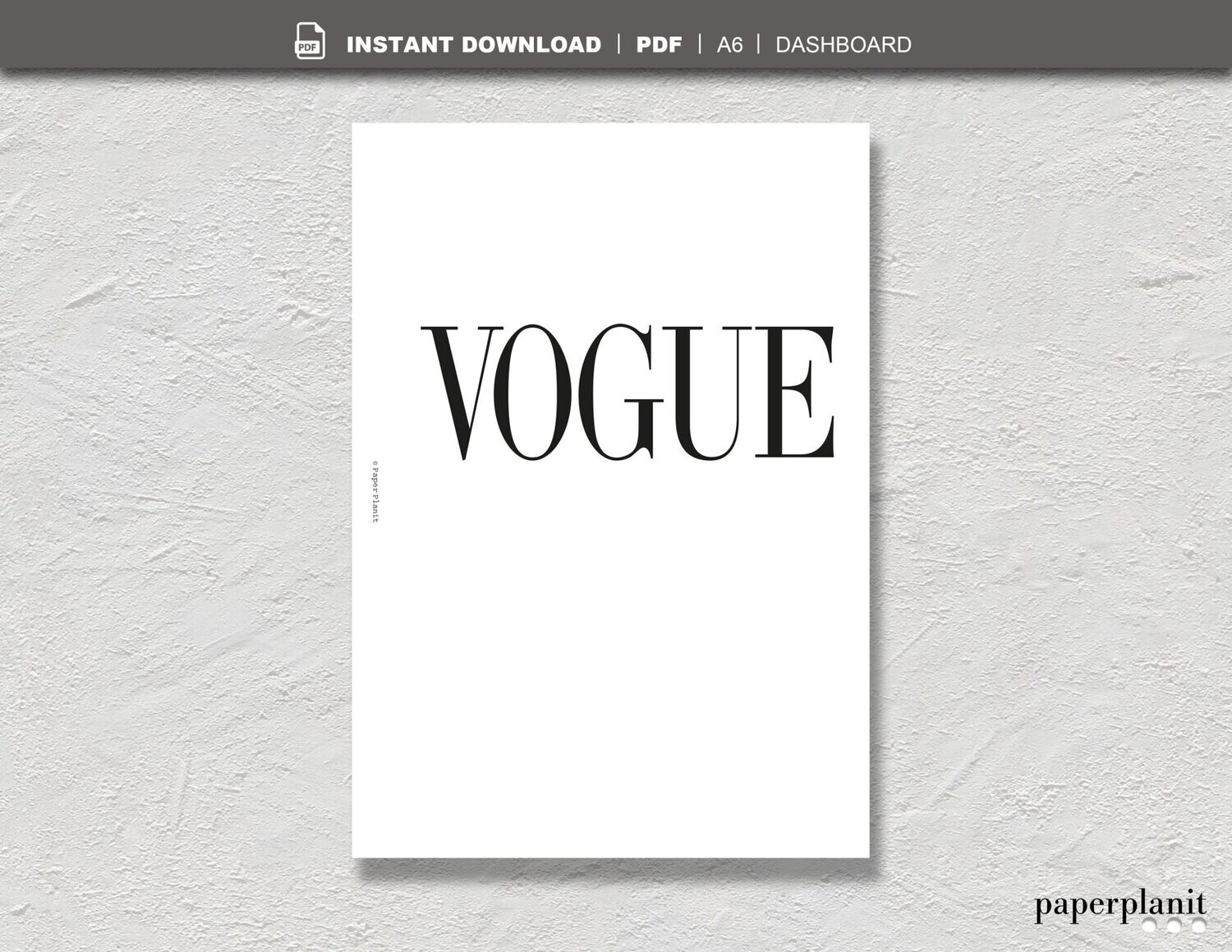 Dashboard Vogue A6