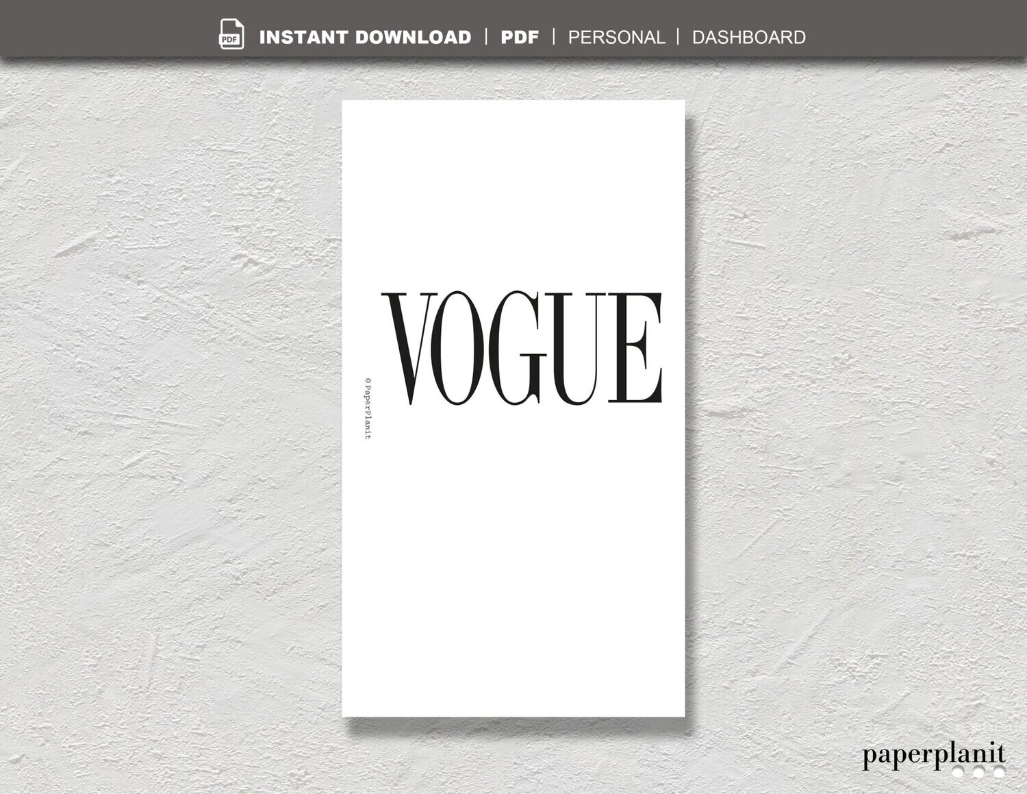 Dashboard Vogue Personal