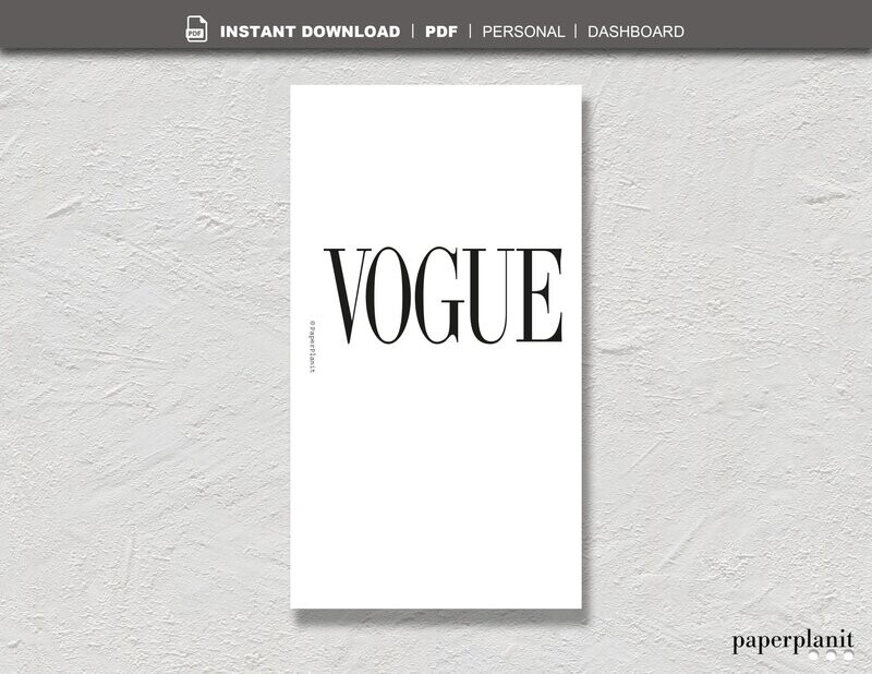 Dashboard Vogue Personal
