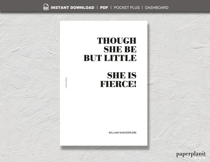 Dashboard Shakespeare – Pocket Plus