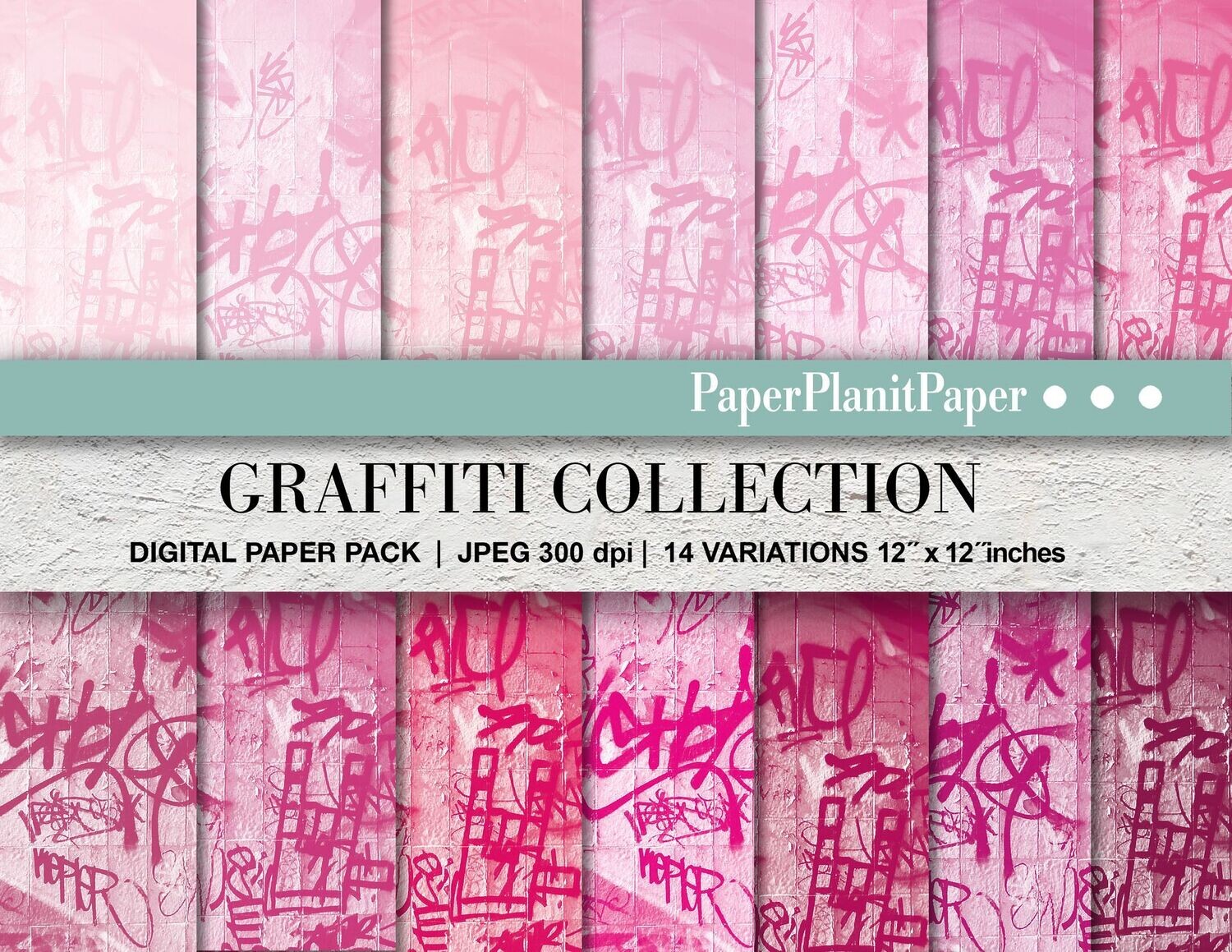 Pink Graffitti Paper
