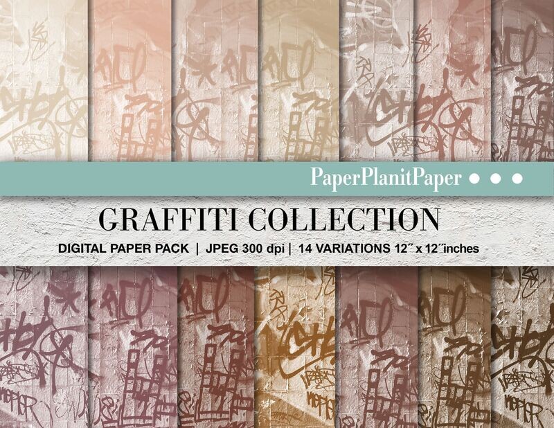 Brown Graffitti Paper