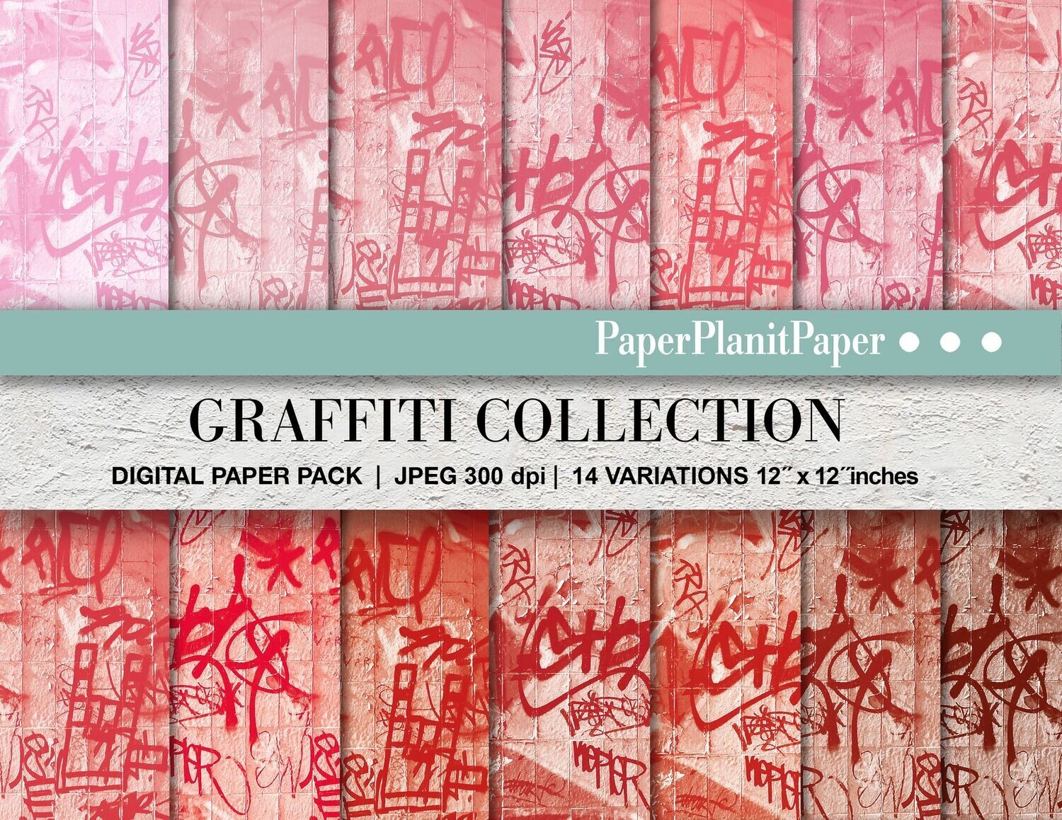 Red Graffitti Paper