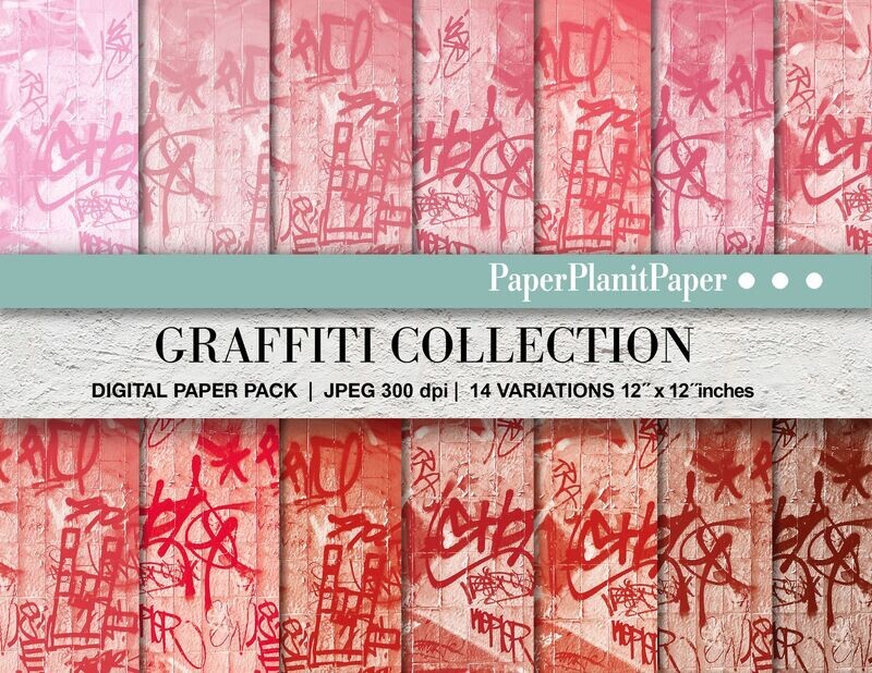 Red Graffitti Paper