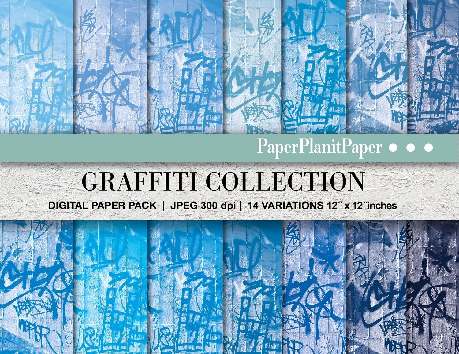 Blue Graffitti Papers