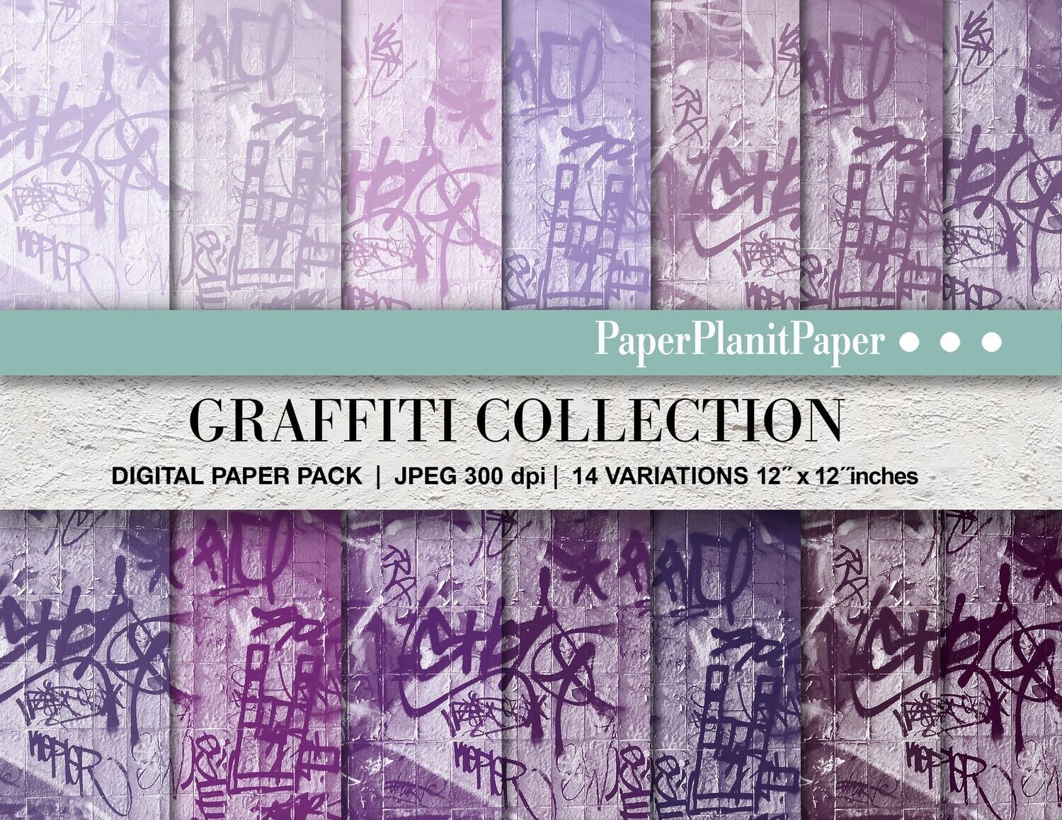 Purple Graffitti Paper