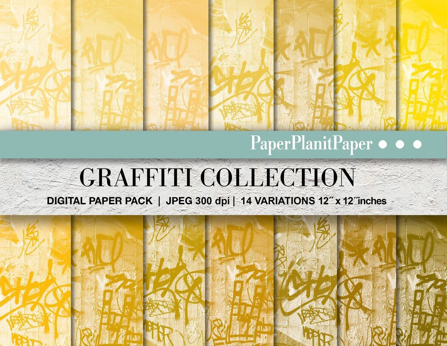 Yellow Graffitti Paper