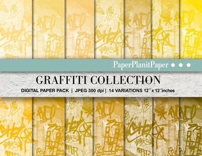 Yellow Graffitti Paper